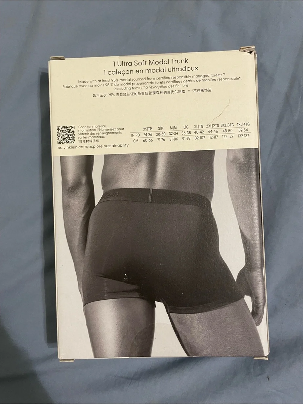 Calvin Klein Ultra Soft Modal Men's Trunk - White